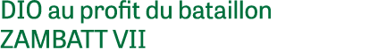 DIO au profit du bataillon ZAMBATT VII
