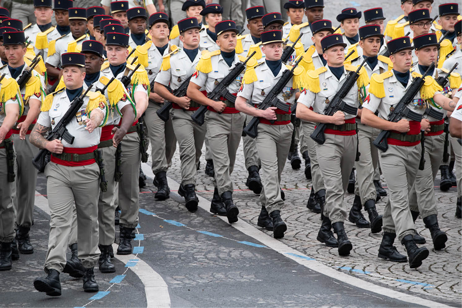 Défilé du 14 juillet 2021 sous la présidence d'Emmanuel Macron  Dernier défilé du chef d'état major des armées le général François Lecointre    Champs Elysées, Paris, le 14 juillet 2021 