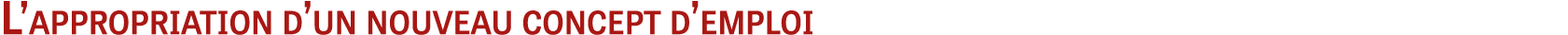 L appropriation d un nouveau concept d emploi