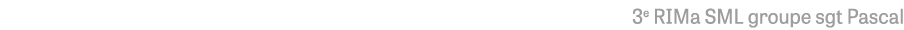 3e RIMa SML groupe sgt Pascal