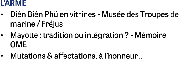 L’arme • i n Bi n Ph  en vitrines - Mus e des Troupes de marine / Fr jus • Mayotte : tradition ou int gration ? - M...