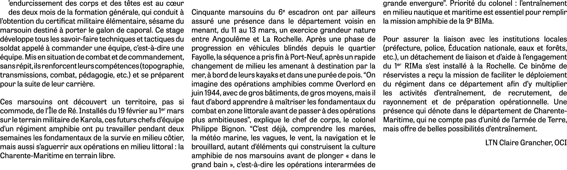 L’endurcissement des corps et des t tes est au c ur des deux mois de la formation g n rale, qui conduit  l’obtention...