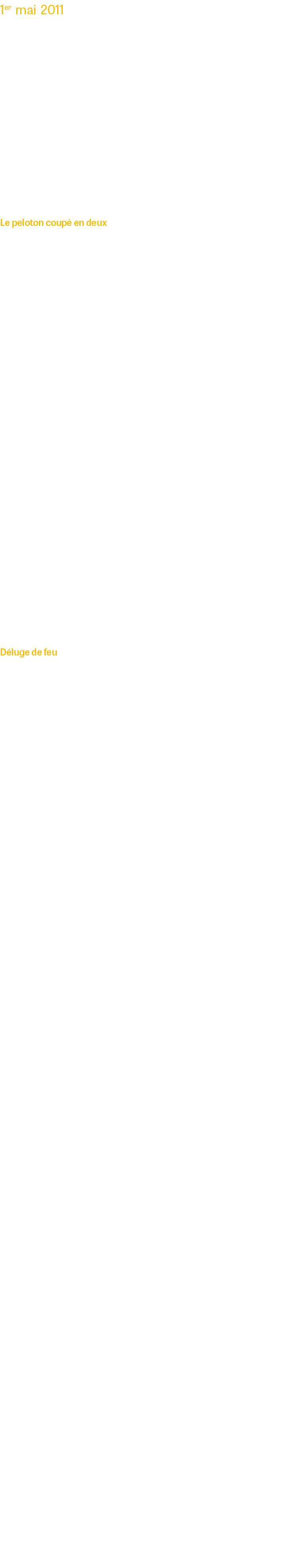 1er mai 2011. Cinq mois de pr sence. Depuis plusieurs jours la 2e compagnie du 2e RIMa est d ploy e en ratissage en d...