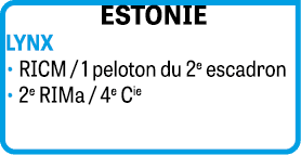 ESTONIE Lynx • RICM / 1 peloton du 2e escadron • 2e RIMa / 4e Cie