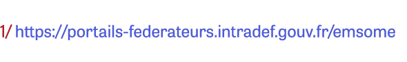1/ https://portails-federateurs.intradef.gouv.fr/emsome