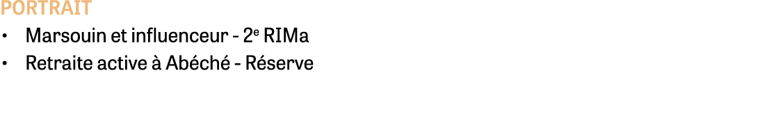 PORTRAIT • Marsouin et influenceur - 2e RIMa • Retraite active  Ab ch  - R serve