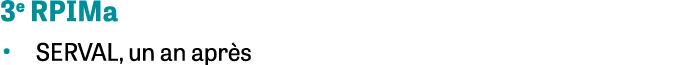 3e RPIMa • SERVAL, un an apr s 