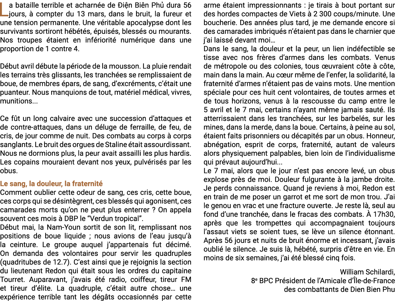 La bataille terrible et acharn e de i n Bi n Ph  dura 56 jours,   compter du 13 mars, dans le bruit, la fureur et un...