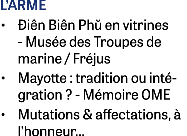 L’arme • i n Bi n Ph  en vitrines - Mus e des Troupes de marine / Fr jus • Mayotte : tradition ou int gration ? - M...