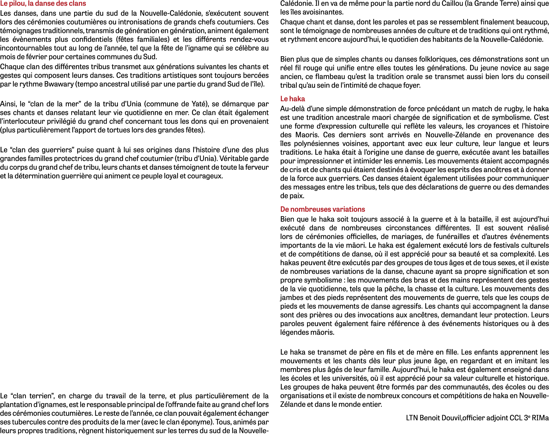 Le pilou, la danse des clans Les danses, dans une partie du sud de la Nouvelle Cal donie, s’ex cutent souvent lors de...