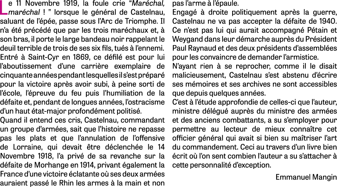 Le 11 Novembre 1919, la foule crie “Mar chal, mar chal ! ” lorsque le g n ral de Castelnau, saluant de l’ p e, passe ...