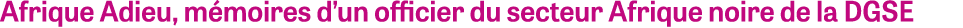 Afrique Adieu, m moires d’un officier du secteur Afrique noire de la DGSE