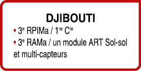 DJIBOUTI • 3e RPIMa / 1re Cie • 3e RAMa / un module ART Sol sol et multi capteurs