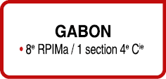 GABON • 8e RPIMa / 1 section 4e Cie