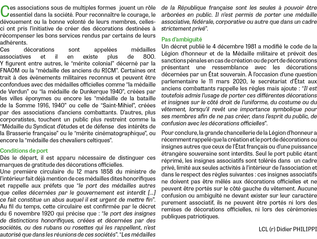 Ces associations sous de multiples formes jouent un r le essentiel dans la soci t . Pour reconna tre le courage, le d...