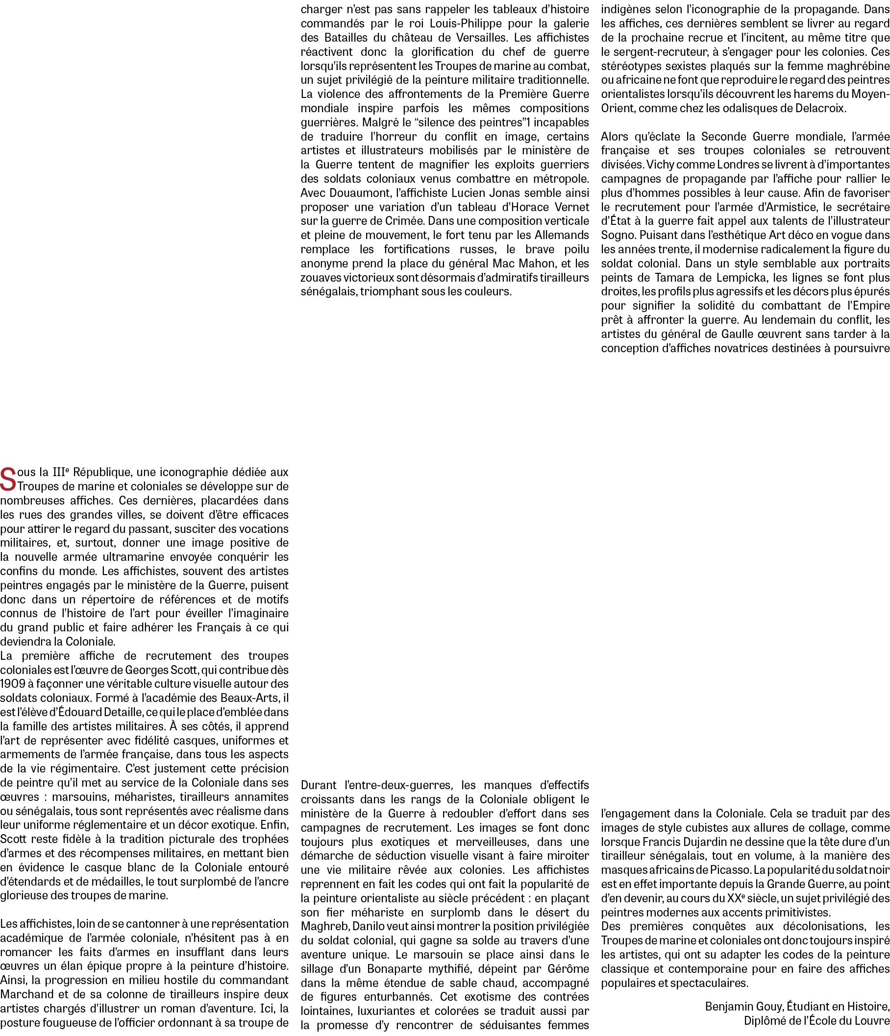 Sous la IIIe R publique, une iconographie d di e aux Troupes de marine et coloniales se d veloppe sur de nombreuses a...