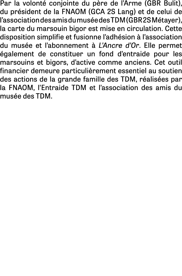 Par la volont conjointe du p re de l’Arme (GBR Bulit), du pr sident de la FNAOM (GCA 2S Lang) et de celui de l’assoc...