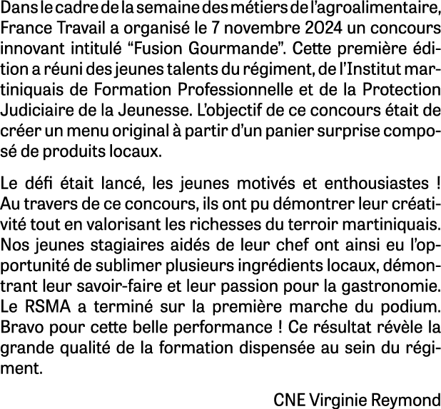 Dans le cadre de la semaine des m tiers de l’agroalimentaire, France Travail a organis le 7 novembre 2024 un concour...