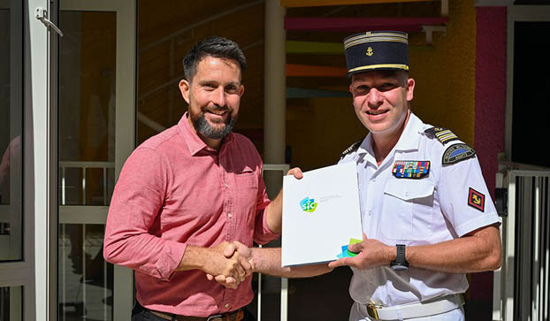 Inauguration de la r sidence du SMA  Noum a en pr sence du Haut-commissaire de la R publique, du COMSUP FANC, du COMSMA, du pr isndet de la SIC et des pr sidents des chambres consulairs