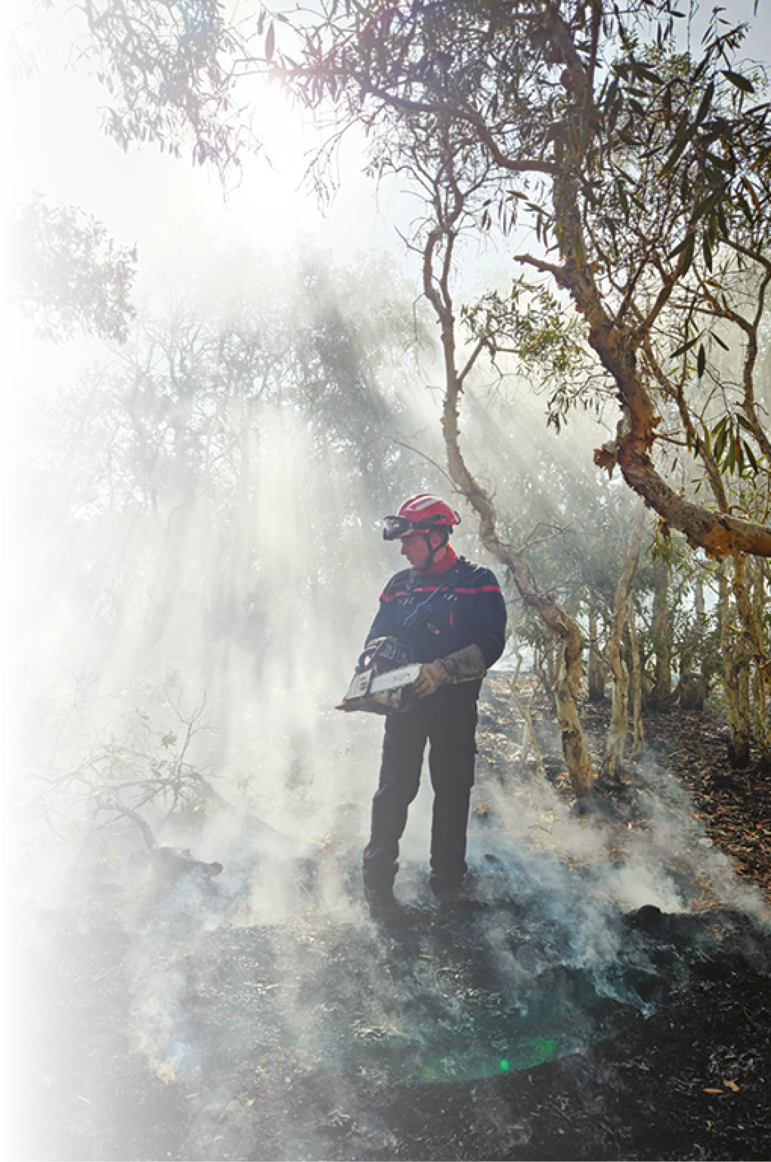 Intervention des pompiers du RSMA-NC, cadres et volontaires, sur les feux de for t entre Koumac et Paagoum ne les 18 et 19 octobre 2024