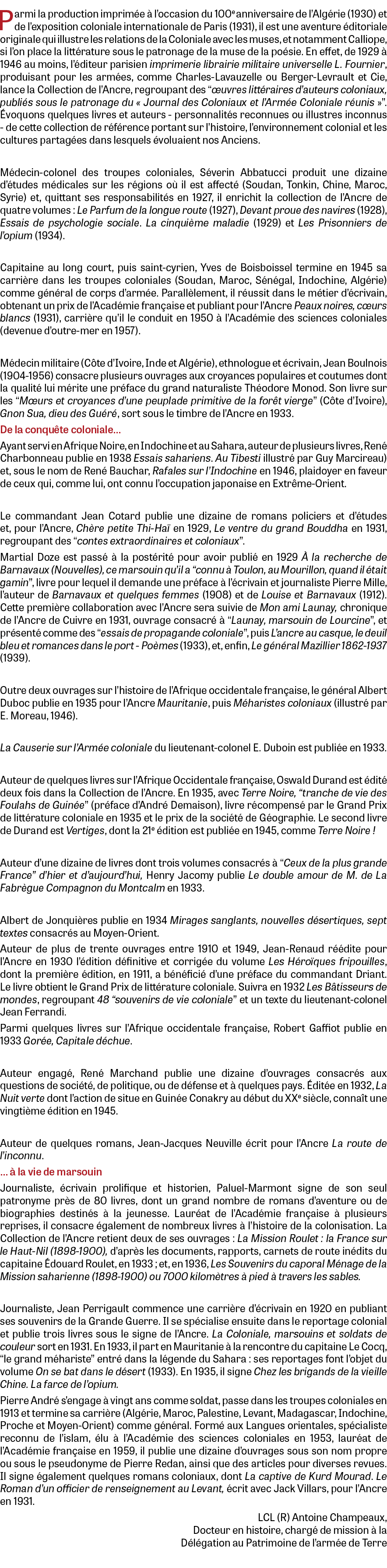 Parmi la production imprim e  l’occasion du 100e anniversaire de l’Alg rie (1930) et de l’exposition coloniale inter...