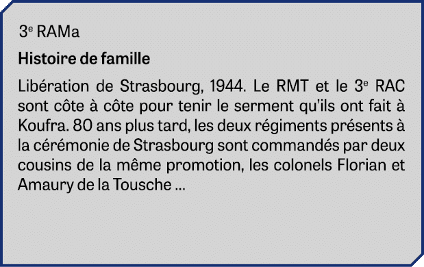 3e RAMa Histoire de famille Lib ration de Strasbourg, 1944. Le RMT et le 3e RAC sont c te  c te pour tenir le sermen...