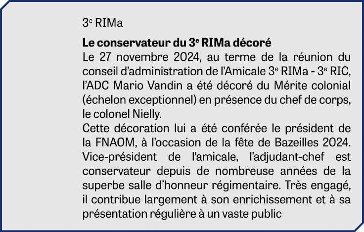 3e RIMa Le conservateur du 3e RIMa d cor Le 27 novembre 2024, au terme de la r union du conseil d’administration de ...
