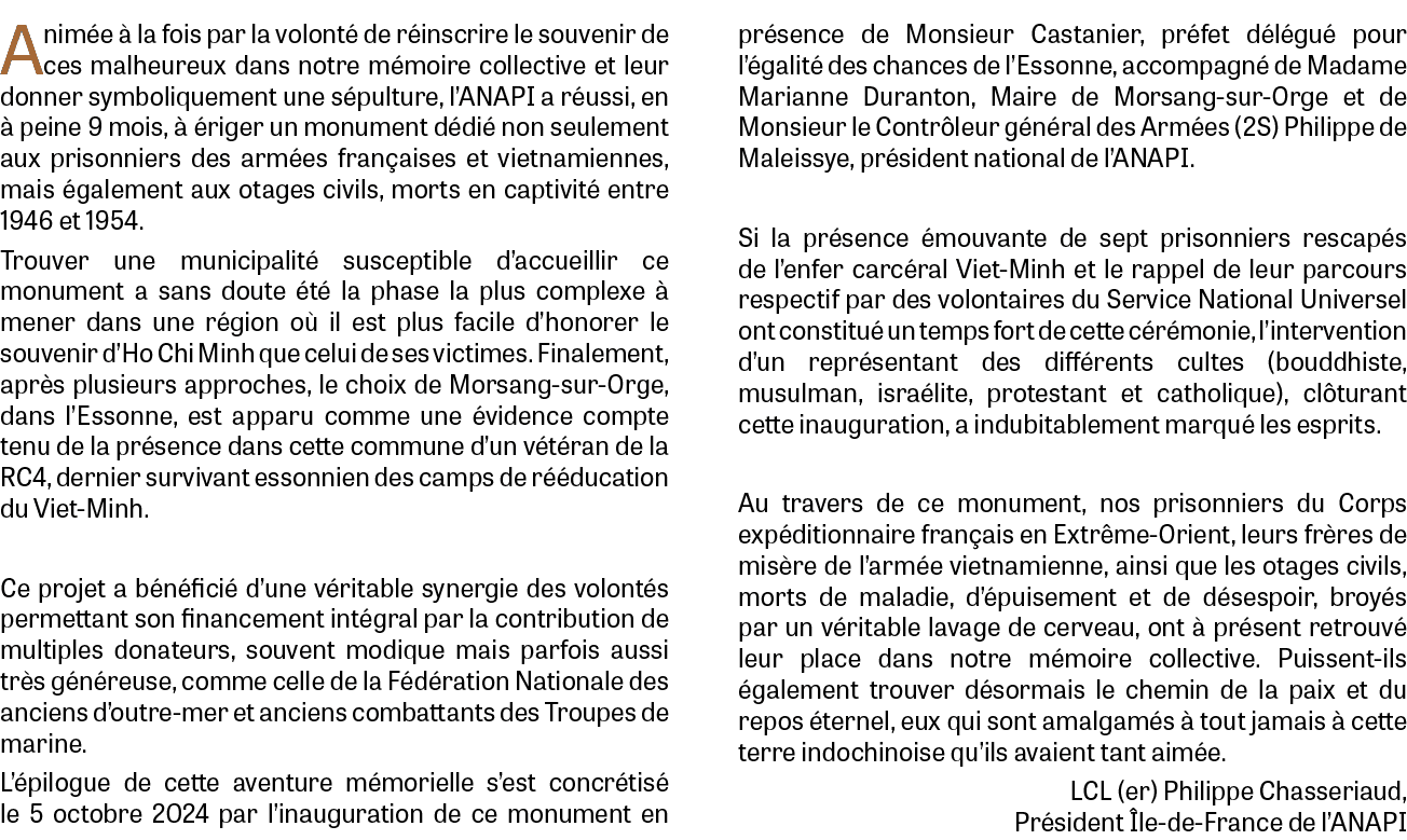 Anim e  la fois par la volont  de r inscrire le souvenir de ces malheureux dans notre m moire collective et leur don...