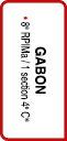 GABON • 8e RPIMa / 1 section 4e Cie