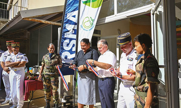 Inauguration de la r sidence du SMA  Noum a en pr sence du Haut-commissaire de la R publique, du COMSUP FANC, du COMSMA, du pr isndet de la SIC et des pr sidents des chambres consulairs