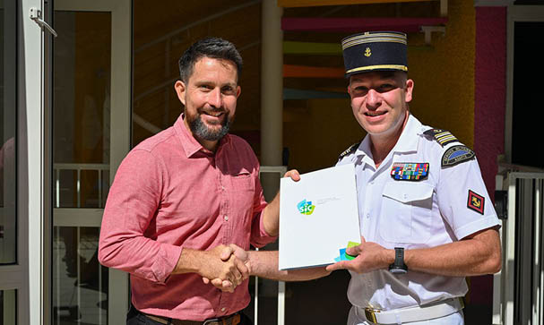 Inauguration de la r sidence du SMA  Noum a en pr sence du Haut-commissaire de la R publique, du COMSUP FANC, du COMSMA, du pr isndet de la SIC et des pr sidents des chambres consulairs