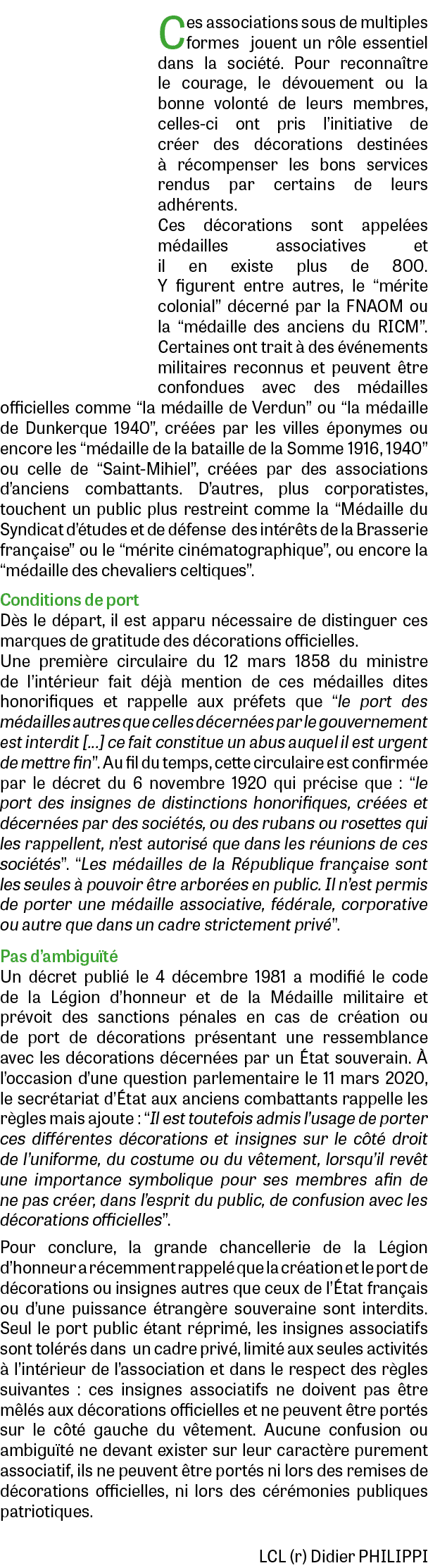 Ces associations sous de multiples formes jouent un r le essentiel dans la soci t . Pour reconna tre le courage, le d...