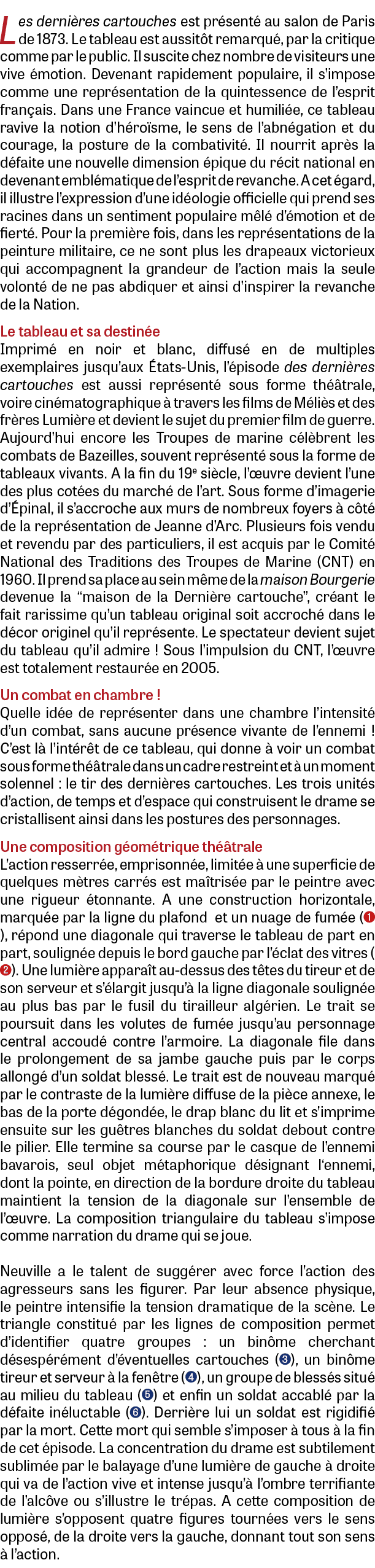 Les derni res cartouches est pr sent au salon de Paris de 1873. Le tableau est aussit t remarqu , par la critique co...