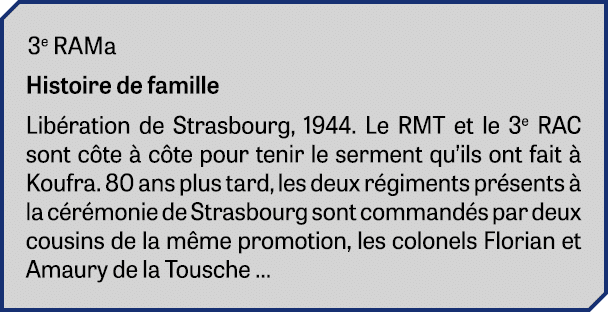 3e RAMa Histoire de famille Lib ration de Strasbourg, 1944. Le RMT et le 3e RAC sont c te  c te pour tenir le sermen...