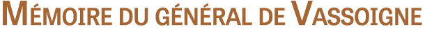 M moire du g n ral de Vassoigne