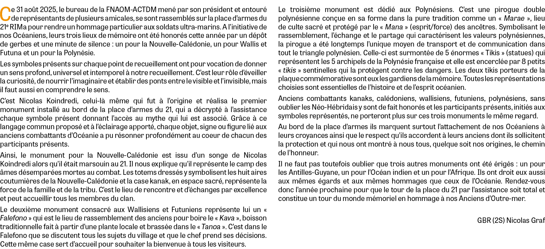 Ce 31 ao t 2025, le bureau de la FNAOM ACTDM men par son pr sident et entour  de repr sentants de plusieurs amicales...