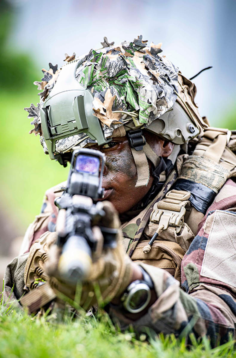 Exercice de s curisation de zone par la premi re compagnie du 33RIMa