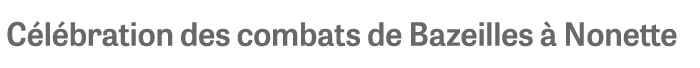  C l bration des combats de Bazeilles  Nonette