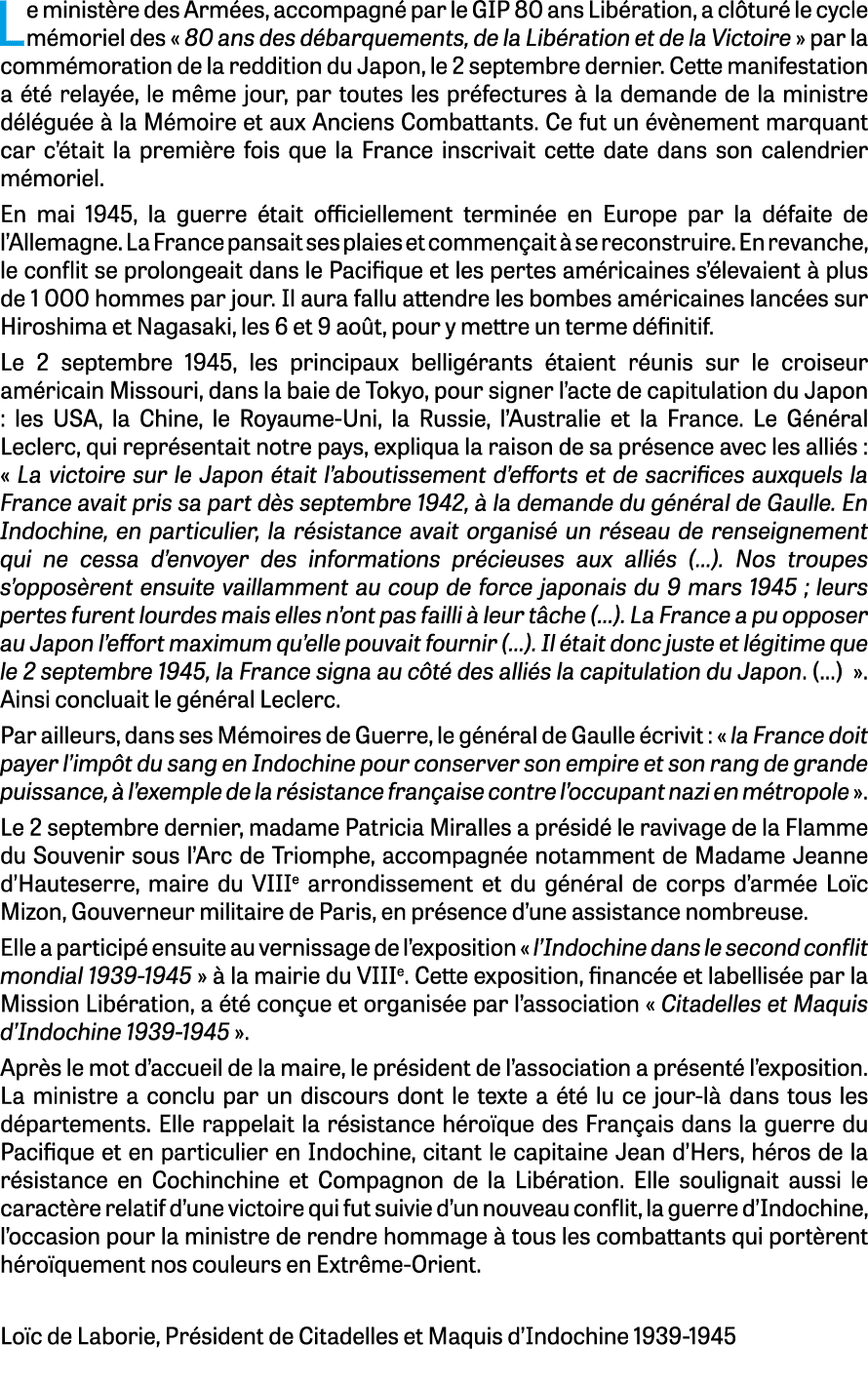 Le minist re des Arm es, accompagn par le GIP 80 ans Lib ration, a cl tur  le cycle m moriel des « 80 ans des d barq...