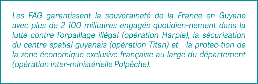 Les FAG garantissent la souverainet de la France en Guyane avec plus de 2 100 militaires engag s quotidien nement da...