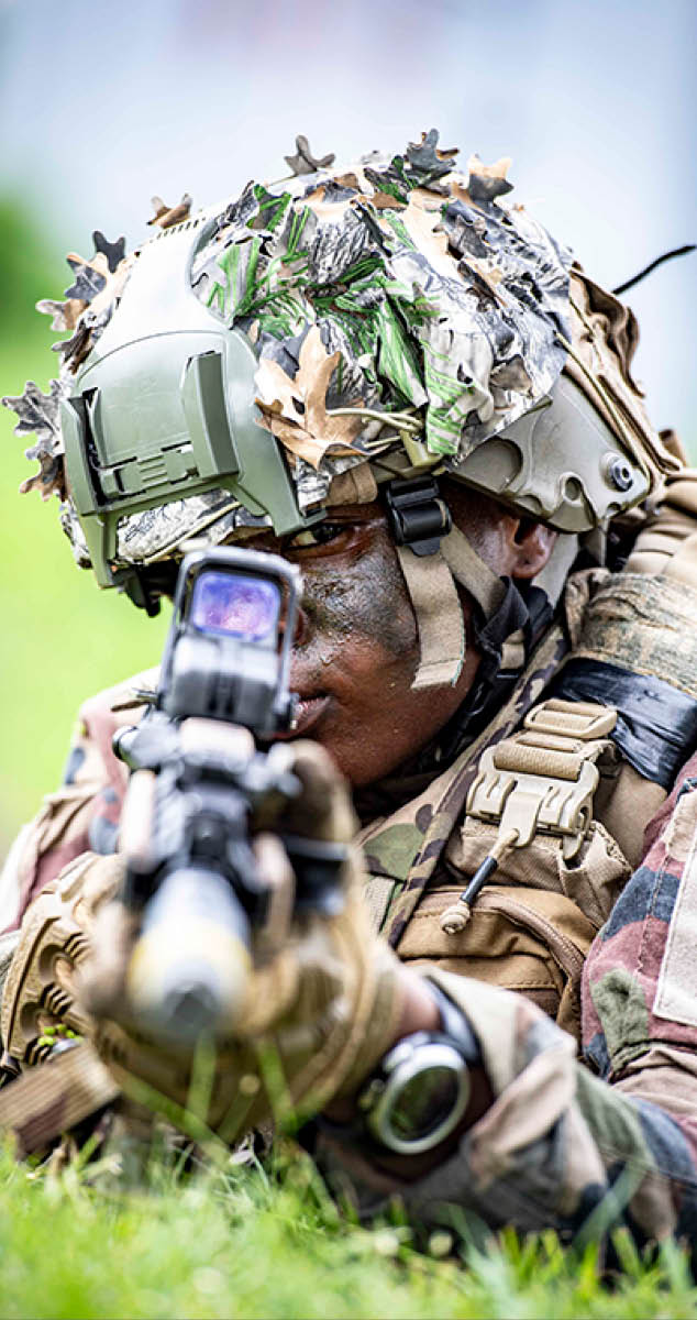 Exercice de s curisation de zone par la premi re compagnie du 33RIMa