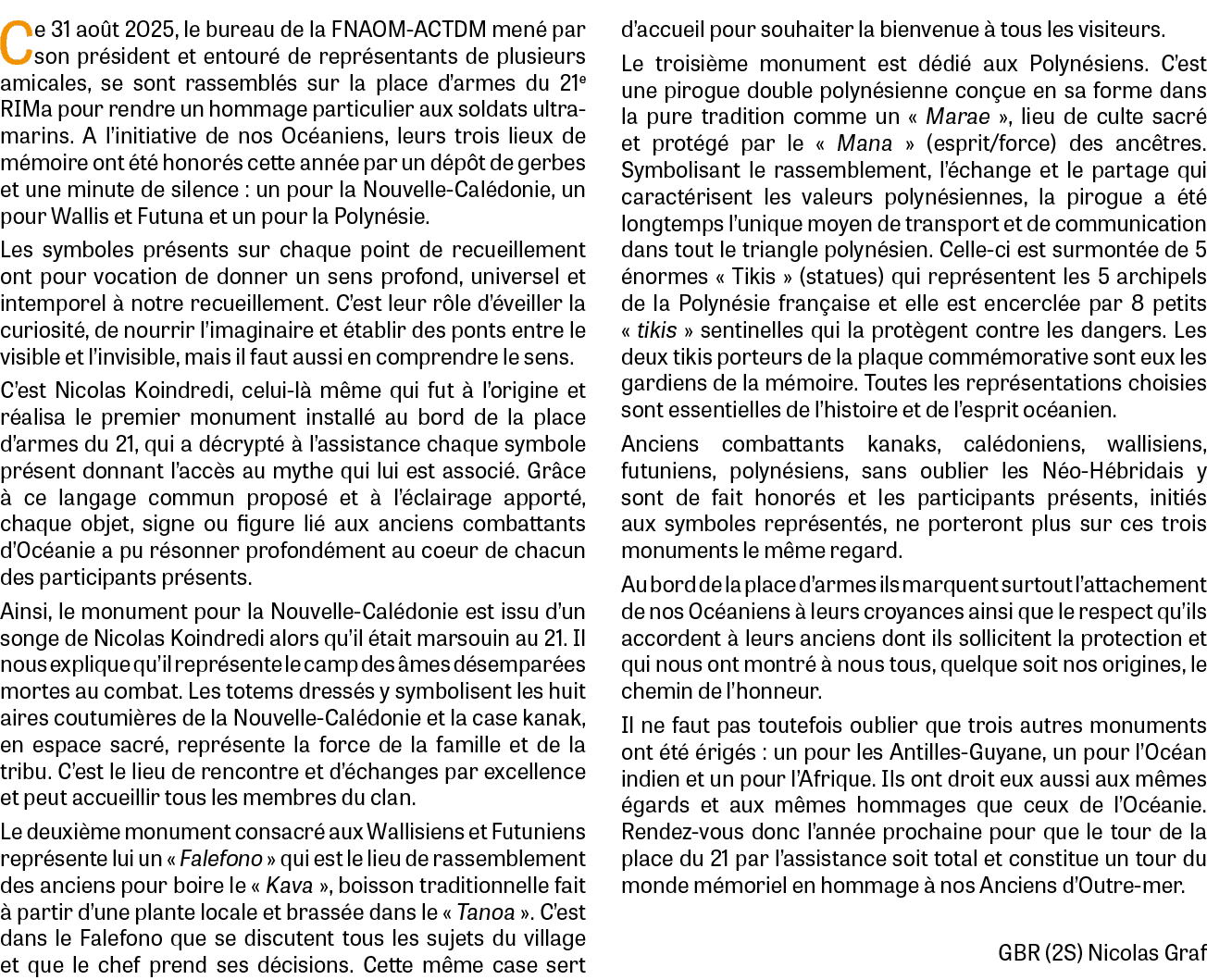 Ce 31 ao t 2025, le bureau de la FNAOM ACTDM men par son pr sident et entour  de repr sentants de plusieurs amicales...