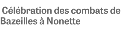  C l bration des combats de Bazeilles  Nonette
