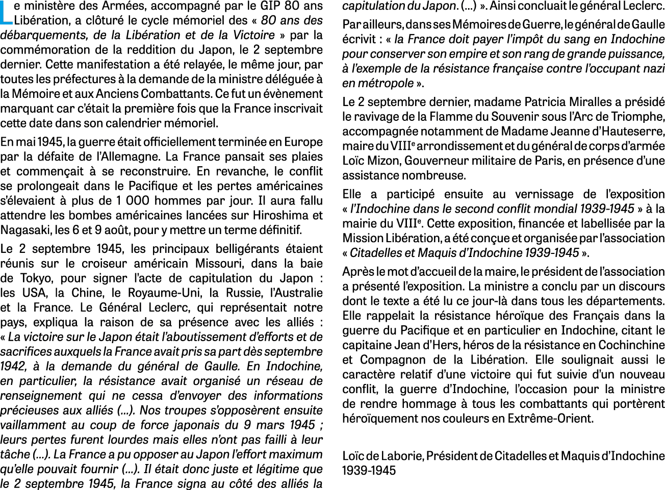Le minist re des Arm es, accompagn par le GIP 80 ans Lib ration, a cl tur  le cycle m moriel des « 80 ans des d barq...