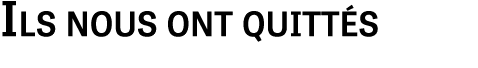 Ils nous ont quitt s