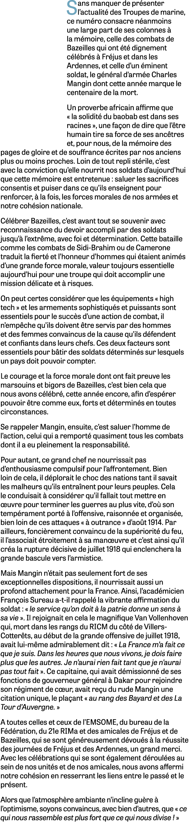 Sans manquer de pr senter l’actualit des Troupes de marine, ce num ro consacre n anmoins une large part de ses colon...