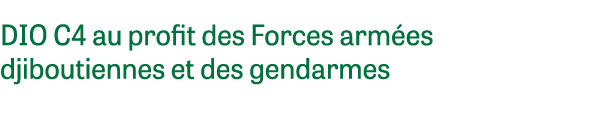 DIO C4 au profit des Forces arm es djiboutiennes et des gendarmes 