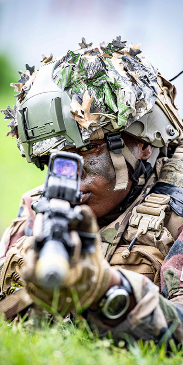 Exercice de s curisation de zone par la premi re compagnie du 33RIMa