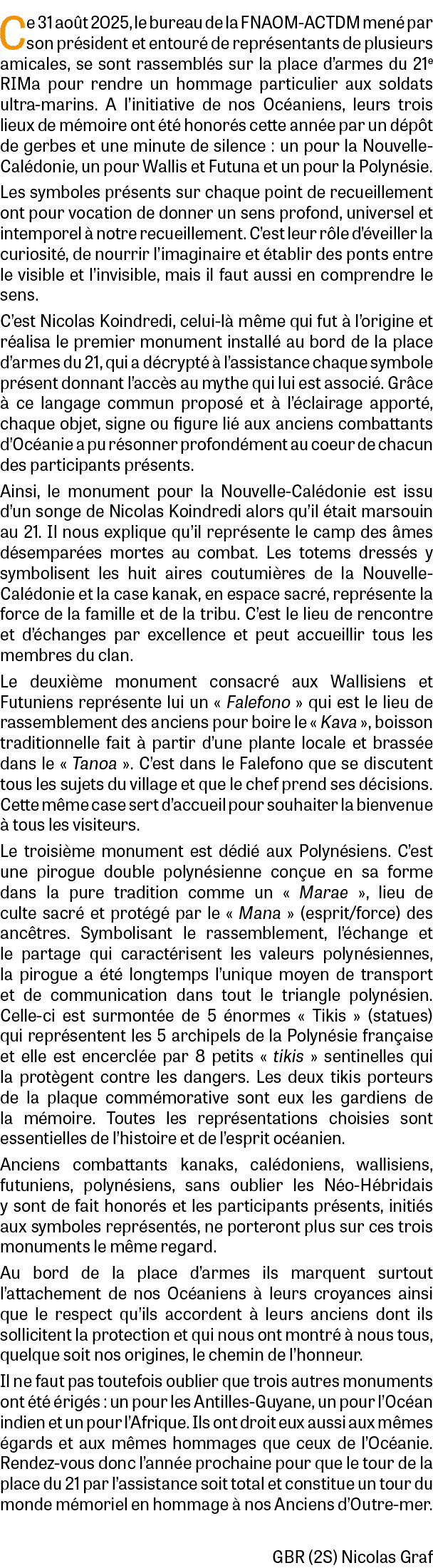 Ce 31 ao t 2025, le bureau de la FNAOM ACTDM men par son pr sident et entour  de repr sentants de plusieurs amicales...