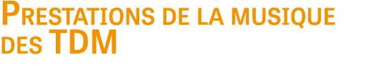 Prestations de la musique des TDM